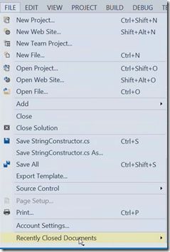 Undo close document feature